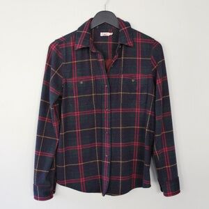Faherty Plaid Flannel Button Down Shirt Size S